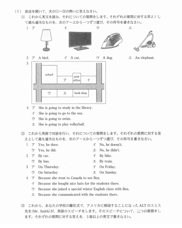 英語リスニング問題