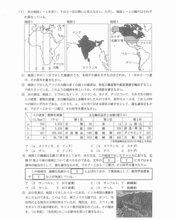 2024社会1問題